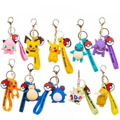 10 Styles Pokemon Decorative Anime Figure Keychain