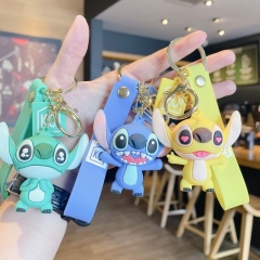 3 Colors Lilo Stitch Decorative Anime Figure Keychain