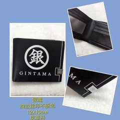 Gintama Cartoon Pattern Anime PU Wallet Purse