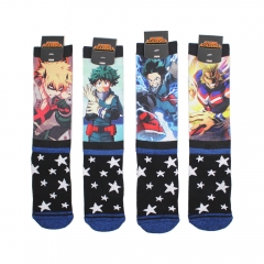 4 Styles My Hero Academia Anime Cotton Socks