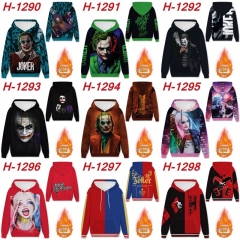 9 Styles Suicide Squad Thickened Cashmere Anime Hooded Hoodie