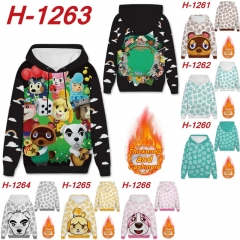 7 Styles Animal Crossing: New Horizons Thickened Cashmere Anime Hooded Hoodie