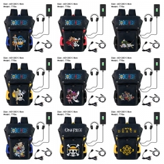 9 Styles ONE PIECE Anime Cosplay Cartoon Canvas Colorful Backpack Bag