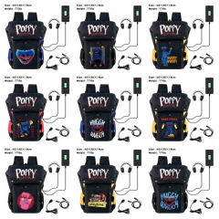 9 Styles Poppy Playtime Anime Cosplay Cartoon Canvas Colorful Backpack Bag