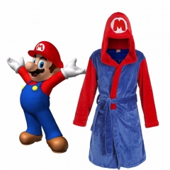 2 Color Super Mario Bro Cartoon Cosplay Bathrobe Anime Pajamas