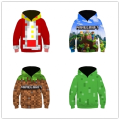 4 Style Minecraft Cartoon For Children Anime Hooded Hoodie