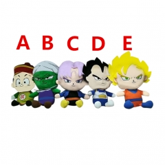 5 Styles Dragon Ball Z Cartoon Character For Kids Collectible Doll Anime Plush Toy