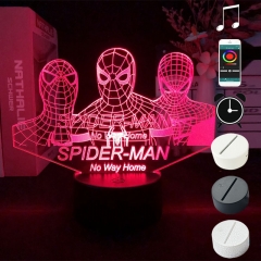 2 Different Bases Spider Man : No Way Home Anime 3D Nightlight with Remote Control