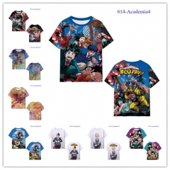 10 Styles Boku no Hero Academia / My Hero Academia Japanese Cartoon Color Printing Cosplay Anime T-shirt