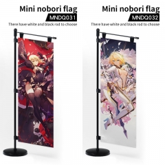 2 Styles Fate Grand Order Satin Material Decorative Anime Mini Flag