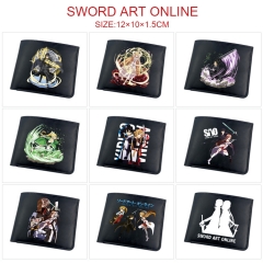 9 Styles Sword Art Onlion | SAO Cosplay Decoration Cartoon Character Anime PU Wallet Purse