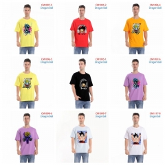 7 Colors 6 Styles Dragon Ball Z Cartoon Pattern Anime Cotton T-shirts