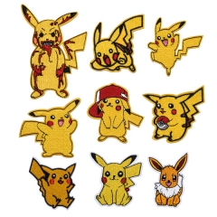 19 Styles Pokemon Pikachu Decorative Cute Pattern Anime Cloth Patch