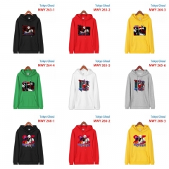 6 Colors 4 Styles Tokyo Ghoul Pure Cotton Hooded Anime Hoodie With European Size