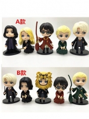2 Styles Harry Potter Japanese Cartoon Character Collectible Anime Figure （5pcs/set）10cm