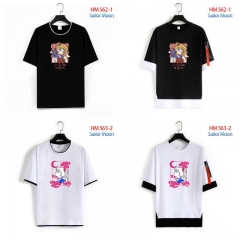 8 Styles Pretty Soldier Sailor Moon Pure Cotton Anime T-shirts