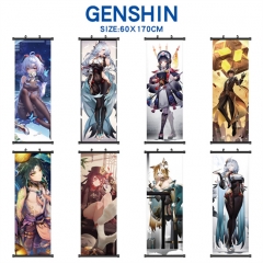 29 Styles Genshin Impact Decorative Wall Anime Wallscroll (60*170CM)