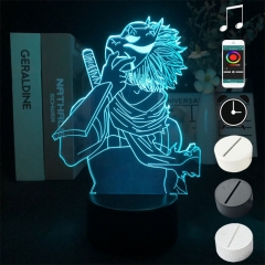 2 Different Bases Naruto Hatake Kakashi Anime 3D Nightlight with Remote Control