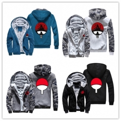 5 Style 8 Color Naruto Cosplay Thicken Coat Anime Hooded Hoodie
