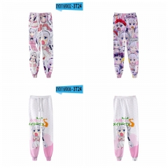 10 Styles Miss Kobayashi's Dragon Maid Cosplay 3D Digital Print Anime Sport Pants