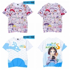 10 Styles Miss Kobayashi's Dragon Maid Cosplay 3D Digital Print Anime T-shirt