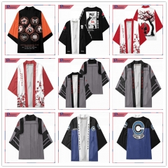 18 Styles Naruto Cartoon Character Pattern Cosplay Color Printing Haori Cloak Anime Kimono