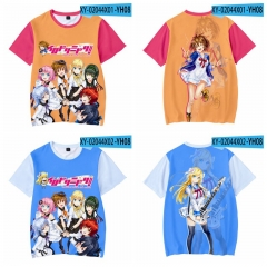 10 Styles IRODORIMIDORI Cosplay 3D Digital Print Anime T-shirt For Kids