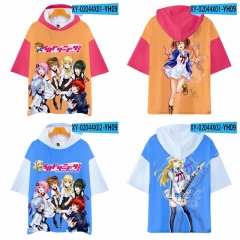 10 Styles IRODORIMIDORI Cosplay 3D Digital Print Anime T-shirt With Hood