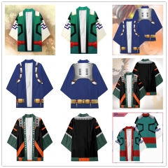 7 Styles Boku No Hero Academia / My Hero Academia Cartoon Character Pattern Cosplay Color Printing Haori Cloak Anime Kimono
