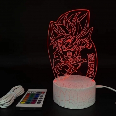 Dragon Ball Z Son Goku Anime 3D Nightlight with Remote Control