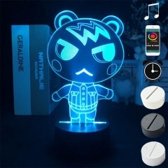 2 Different Bases Animal Crossing: New Horizons Marshal Anime 3D Nightlight with Remote Control