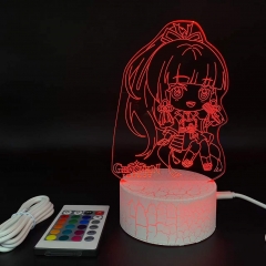 Genshin Impact Kamisato Ayaka Anime 3D Nightlight with Remote Control