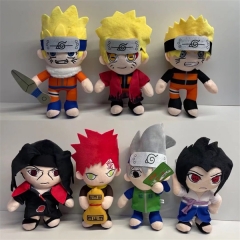 20cm Naruto Uchiha Sasuke Hatake Kakashi Uchiha Itachi Cosplay Anime Plush Toy Doll Set