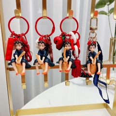 4 Styles Kiki's Delivery Service Cosplay Cartoon Character Anime Figure Keychain