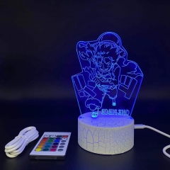One Piece Luffy Anime 3D Nightlight with Remote Control