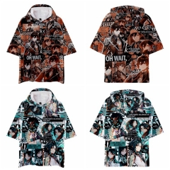 9 Styles Genshin Impact Cosplay 3D Digital Print Anime T-shirt With Hood