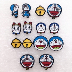 3 Styles Doraemon Cartoon Character Cute Decorative Anime Alloy Resin Earring