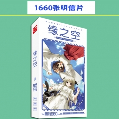 Yosuga no Sora Cartoon Postal Card Sticker Wholesale Anime Postcard 1660pcs/set