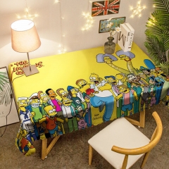 30 Styles Simpsons Polyester Printed Waterproof 3D Anime Tablecloth Cover 130*180cm