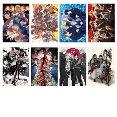 Touken Ranbu Online Printing Anime Paper Posters (8pcs/set)