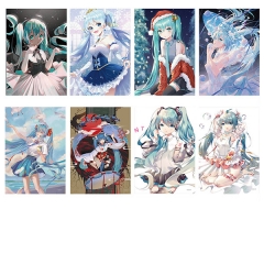 Hatsune Miku Printing Anime Paper Posters (8pcs/set)