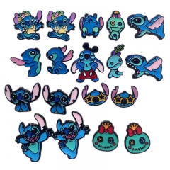 4 Styles Lilo & Stitch Cartoon Character Cute Decorative Anime Alloy Resin Earring