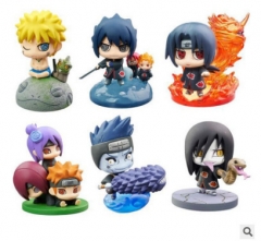 6PCS/SET 7 Ver. Naruto Character Collection Anime Model Toy