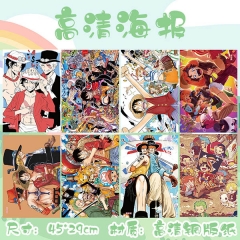 One Piece Printing Anime Paper Posters (8pcs/set)