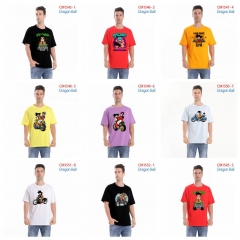 7 Colors 8 Styles Dragon Ball Z Cartoon Pattern Anime Cotton T-shirts