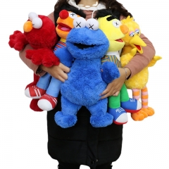 5 Styles 45-54CM Sesame Street Cartoon Character Doll Anime Plush Toy Bag For Gift