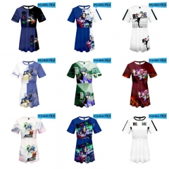 12 Styles Tokyo's 24 wards Cosplay 3D Digital Print Anime Dress