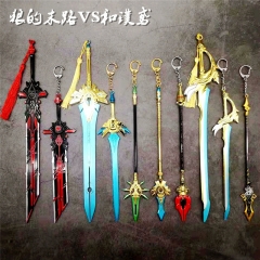 10 Styles Genshin Impact Anime Alloy Sword Weapon