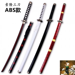 17 Styles 100CM One Piece Cos ABS Anime Wooden Sword Weapon