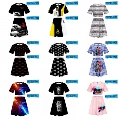 15 Styles Coryxkenshin Cosplay 3D Digital Print Anime T-shirt And Skirt Set